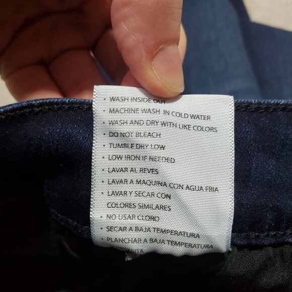 KANCAN Trisha Mid-Rise Classic Flare Jeans Super Stretch Dk Blue Women's 27 x 28 - Picture 11 of 15